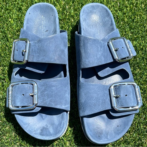 J/Slides ROGET SLIDE SANDAL IN NAVY NUBUCK Size 7 - Picture 10 of 10